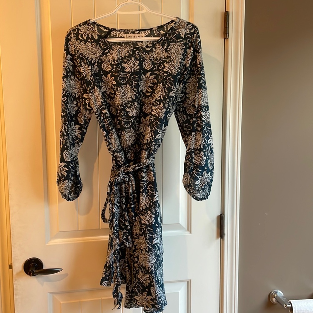 Apiece Apart- Cotton & Silk Blend- Sabinr Floral Dress